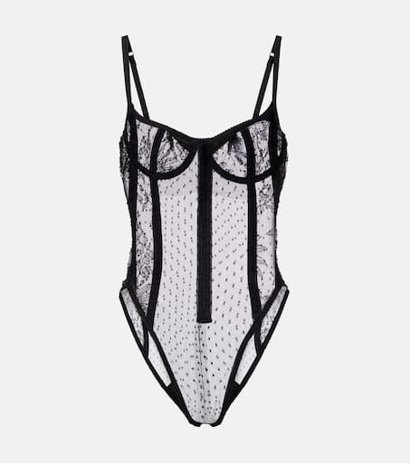 Lace bodysuit in black - Dolce Gabbana | Mytheresa