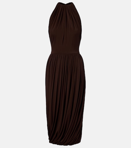 brown halter neck midi dress ELEVE Chocolate Brown Suede Ballet Square-Toe Women's Flat – Steve Madden