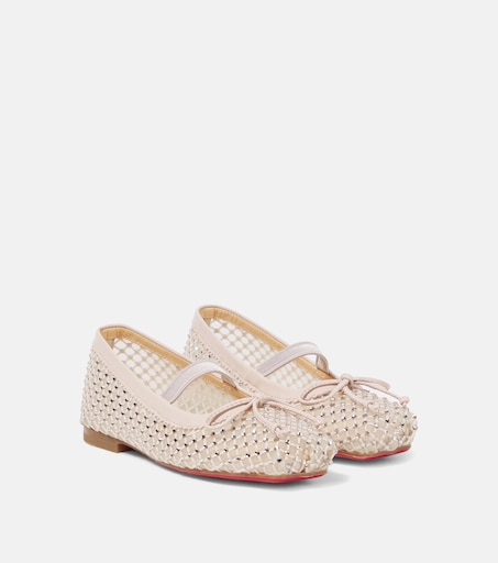 Christian Louboutin Kids 바발렛 장식 발레 플랫