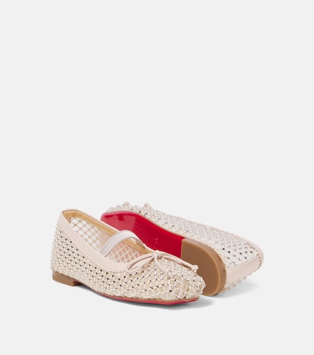 Christian Louboutin Kids 바발렛 장식 발레 플랫