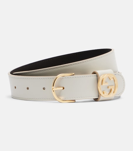 小物 GUCCI Chain Link Buckle Belt WHITE GOLD P01192739.jpg