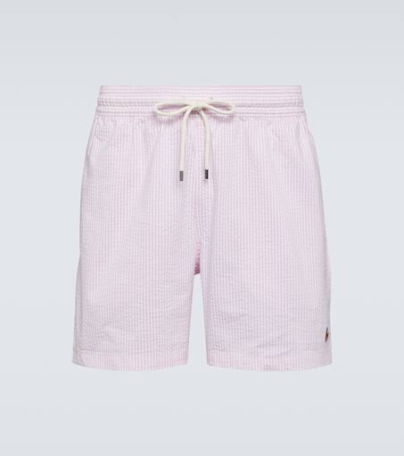 Purple ralph lauren swim shorts best sale