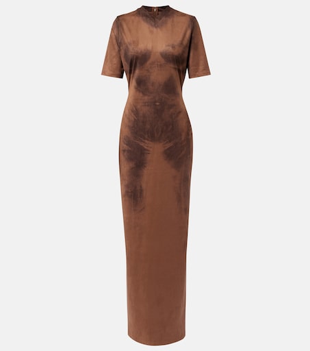 coffee brown colour dress Coffee Brown Maxi Dress – Moda by Maryam Nigeria main image 1
