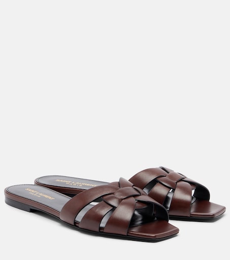 Tribute Leather Sandal Black