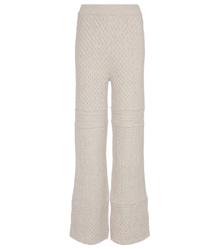 Nanushka - Fina cable-knit wool-blend pants