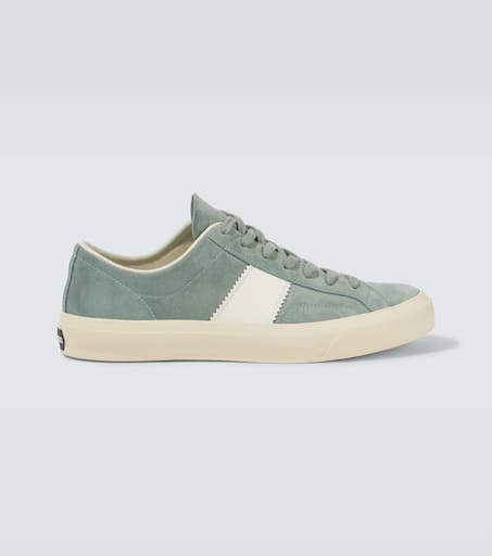 スニーカー TOM FORD Cambridge Suede Sneakers Low-Top Trainers Camel Bro TOM FORD - Cambridge Leather-Trimmed Suede Sneakers