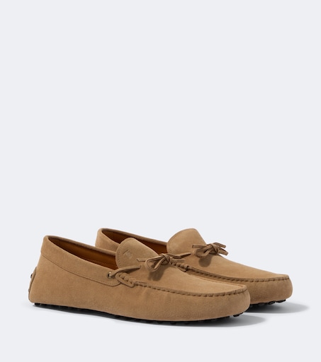 Suede driving shoes in beige - Tods | Mytheresa display picture 2