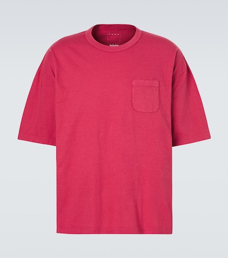 Mondo oversized cotton jersey T-shirt in pink - Visvim | Mytheresa