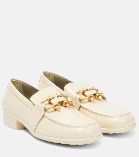 flat loafers with chain detail zara