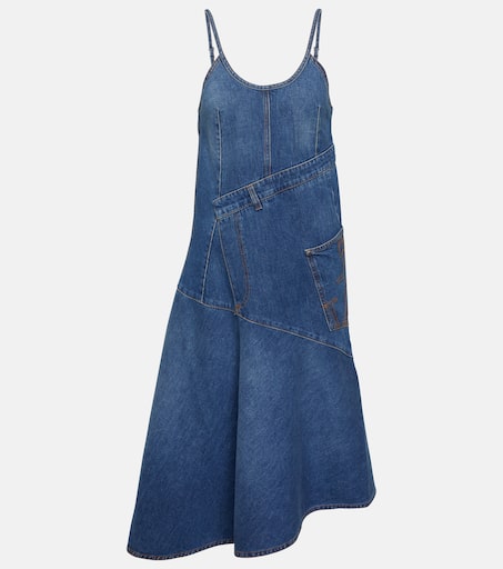 ワンピース JW ANDERSON Cerulean Blue Cotton Dress JW ANDERSON Cutout twisted shirt dress | THE OUTNET