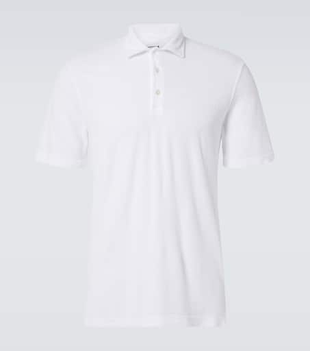 Tシャツ・カットソー FEDELI Cappuccino Cotton Polo Shirt Cotton terry polo shirt in white - Fedeli | Mytheresa