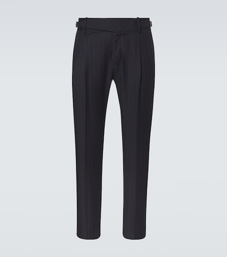 Dolce & Gabbana Chalk stripe virgin wool slim pants