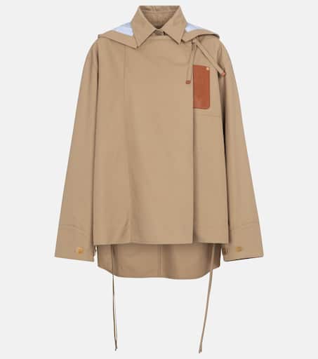 アウターその他 LOEWE Parka Anagram Beige Loewe Parka Anagram Casual Jackets And Parka Beige In Green