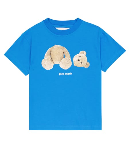 Tシャツ・カットソー PALM ANGELS PALM SCI CLUB COTTON JERSEY T-SHIRT Logo cotton jersey T-shirt in white - Palm Angels Kids