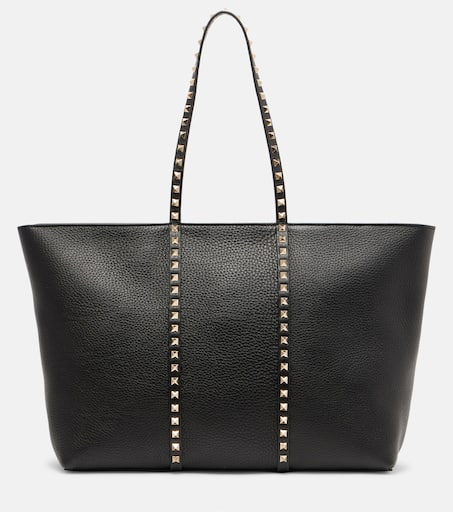 トートバッグ Valentino Textured Leather Tote Bag Valentino Garavani Rockstud Medium Tote - Joseph