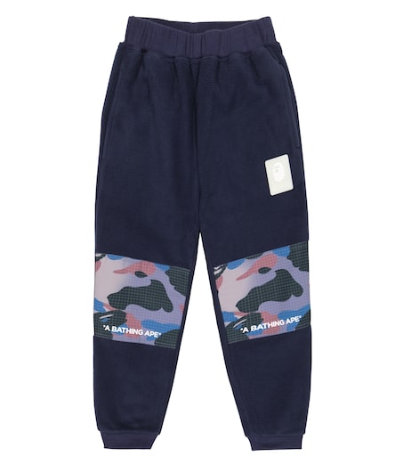 Fleece sweatpants in blue - BAPE Kids | Mytheresa