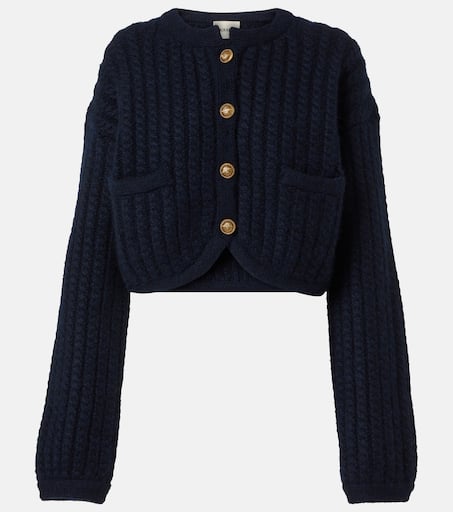 【送料&関税込】Khaite Cream Cashmere Blend Balser Cardigan Balser Jacket in Cream – KHAITE