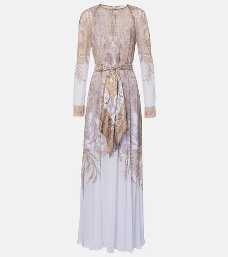 chinese dress ladies Loveday Paisley Printed Long Sleeve Midi Dress – Disturbia main image 0