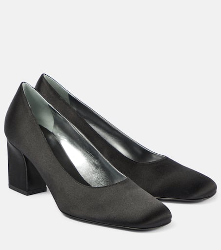 Fiore satin faille pumps in black - The Row | Mytheresa