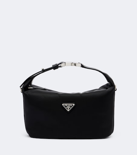 Prada Chérie Mini Re-Nylon top-handle bag in black - Prada | Mytheresa