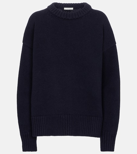 Ophelia wool and cashmere sweater in blue - The Row | Mytheresa