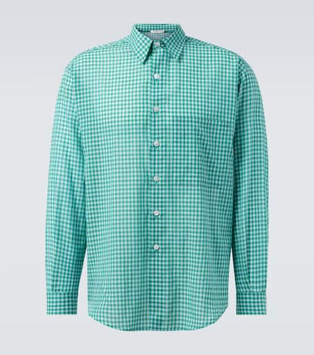 トップス AURALEE gingham check shirt Gingham cotton shirt in green - Auralee | Mytheresa