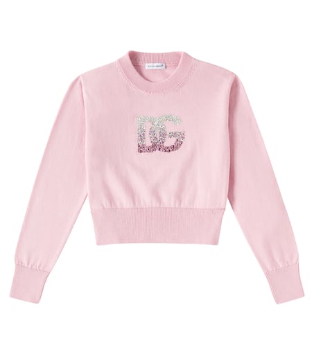 Dolce & Gabbana ★ Pink コットン&シルク カーディガン ★2-6Y P01002815.jpg