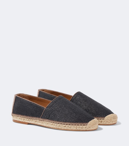Canvas espadrilles in black - Brunello Cucinelli | Mytheresa display picture 1