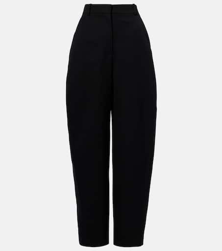 Cocoon wool wide-leg pants in black - Givenchy | Mytheresa