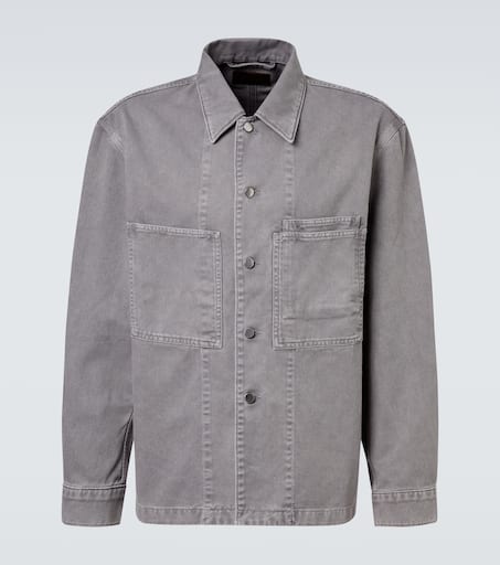 Workwear denim overshirt in grey - Lemaire | Mytheresa