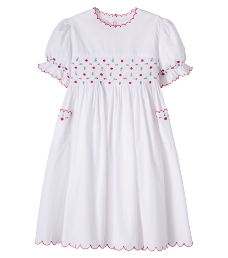 pink and white smock dress Pink & White Textured Tie Top Smocked Dress XS(0-2)