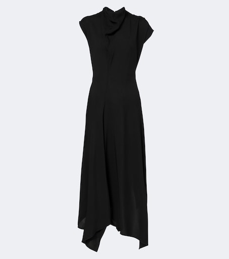 Draped midi dress