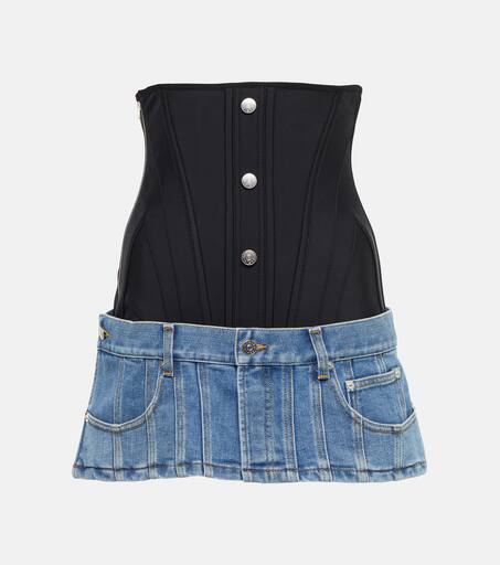 スカート CORSET GATHER DENIM SKIRT CORSET GATHER DENIM SKIRT