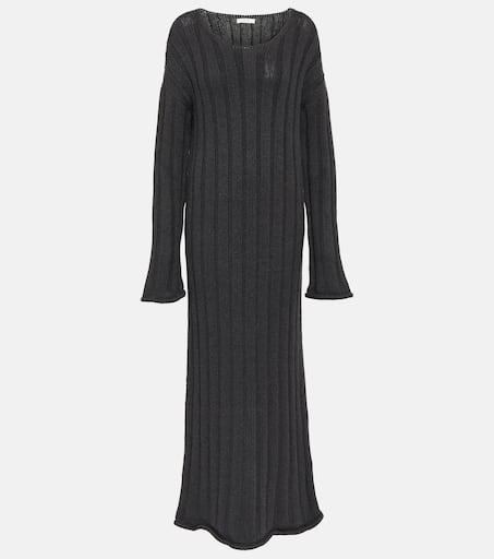 パーティードレス [The Row] Fanny Dress in Wool Fanny Dress Black in Wool – The Row