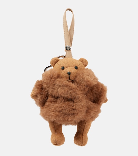 MaxMara テディベアチャーム Myteak Bear bag charm in brown - Max Mara | Mytheresa