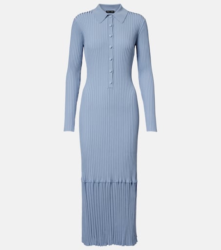 Luiza ribbed-knit sweater dress in blue - Proenza Schouler | Mytheresa Luiza ribbed-knit sweater dress in blue - Proenza Schouler | Mytheresa