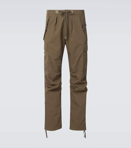 ショートパンツ Tom Ford Tailored Green Trousers TOM FORD Tapered stretch-cotton twill cargo pants | NET-A-PORTER