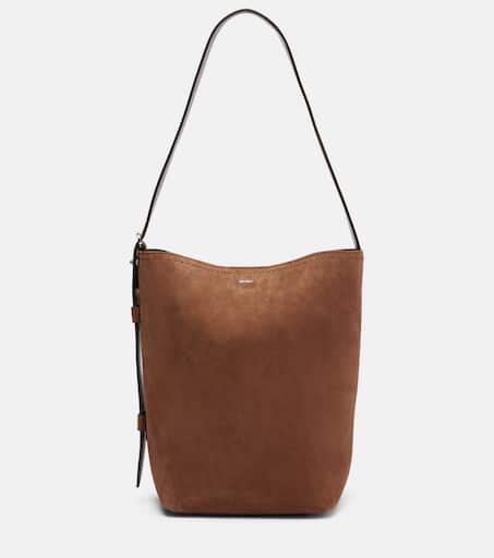 Marine Small leather tote bag in brown - Max Mara | Mytheresa