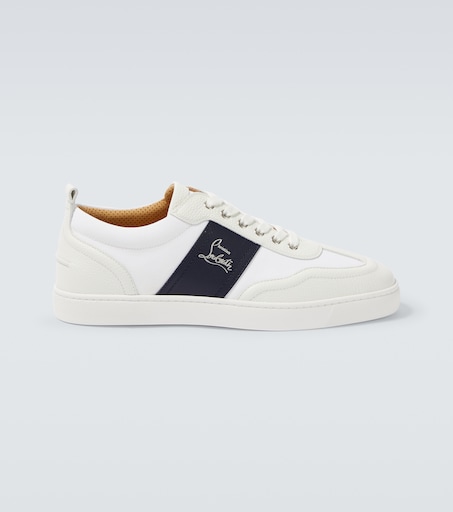 Retero leather and canvas sneakers