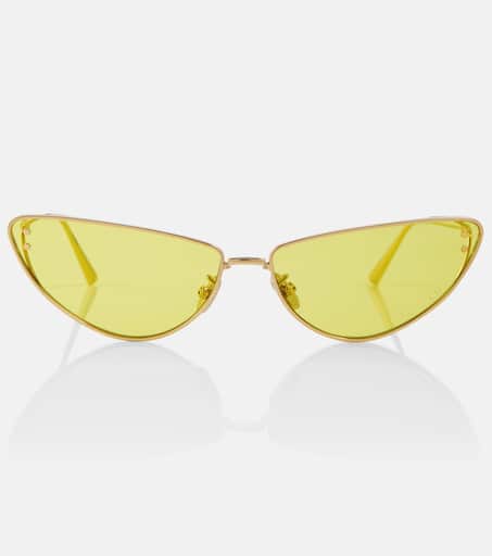 サングラス MissDior B1U sunglasses MissDior B1U cat-eye sunglasses in yellow - Dior Eyewear