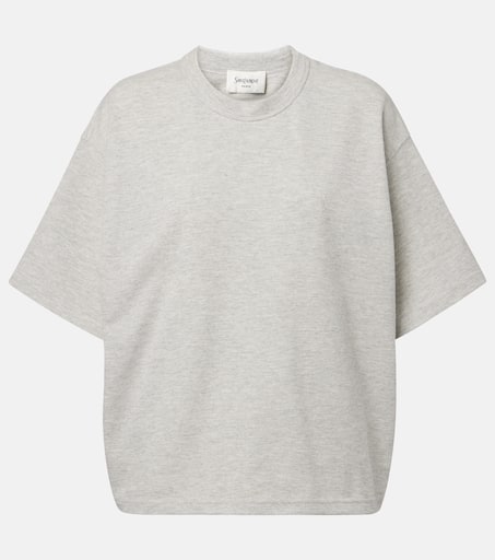 ★Saint Laurent★ Cassandre Embroidered Logo Short Sleeve T- 22351172_55084683_600.jpg