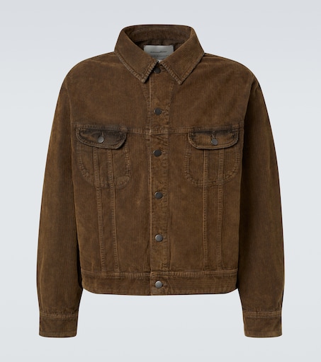 x Aaron Levine Derby corduroy jacket in brown - Studio Nicholson