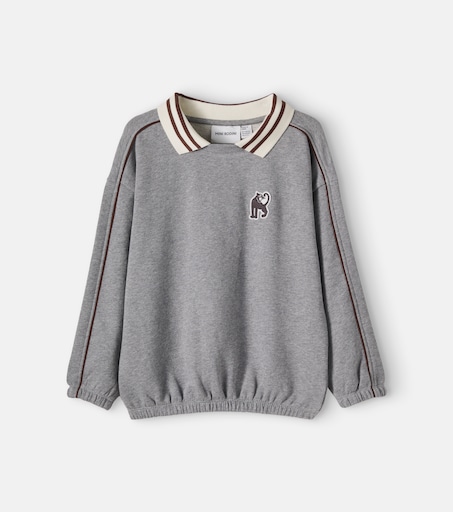 Cotton jersey sweatshirt in grey - Mini Rodini | Mytheresa