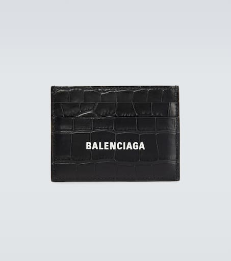 Cash cardholder with logo in black - Balenciaga | Mytheresa