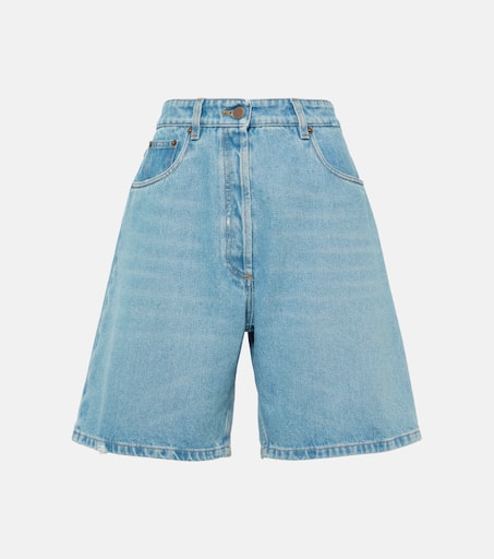 Denim Bermuda shorts in blue - Prada | Mytheresa