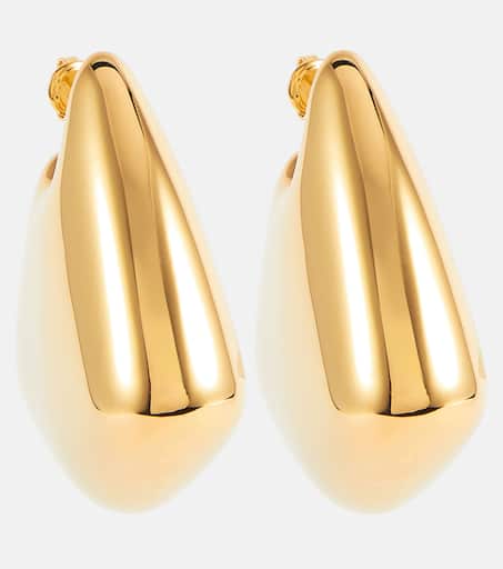 Fin Large 18kt gold-plated sterling silver earrings in gold