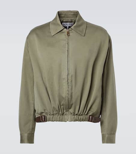 Cotton blouson jacket in green - Loewe | Mytheresa