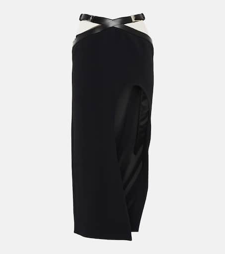 【関税込み】DAVID KOMA Cross Waist Band Net Insert' skirt David Koma cross waist band net insert skirt | RE23DK22SABLACK