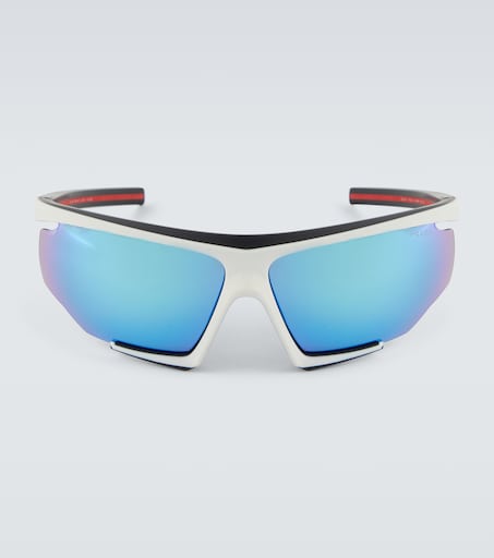 Linea Rossa Impavid sunglasses in blue - Prada | Mytheresa