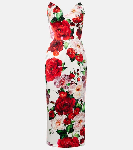 dolce and gabbana red dress Phenomenal 2012 & Strapless Deep Velvet Puff Skirt D Shrimpton Couture inspired prints and luxe silhouettes are mainstays of the Italian label Dolce & Gabbana Satin Draped